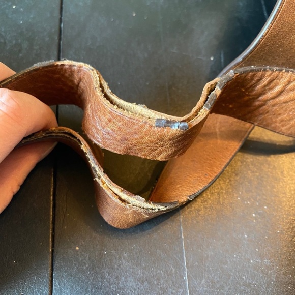 ❌SOLD❌ Vintage Michael Kors Avocado Green Olive Leather Handbag / Chunky Bag - Picture 7 of 13